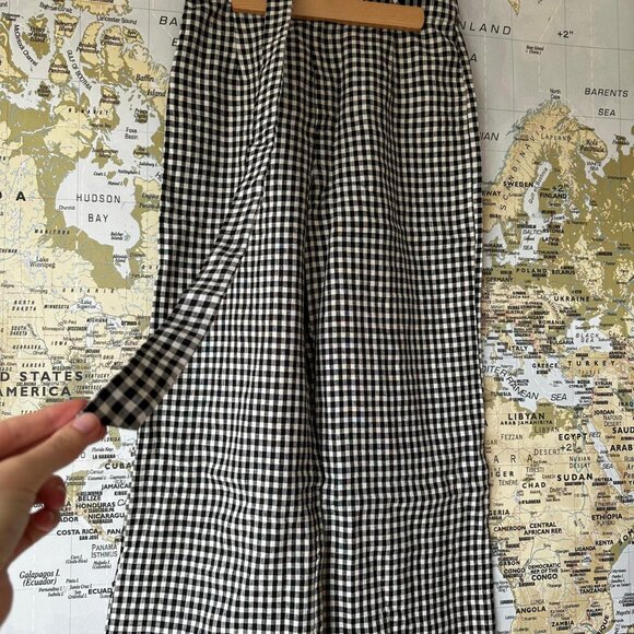 Reformation saylor linen pant in gingham NWT - Picture 3 of 7